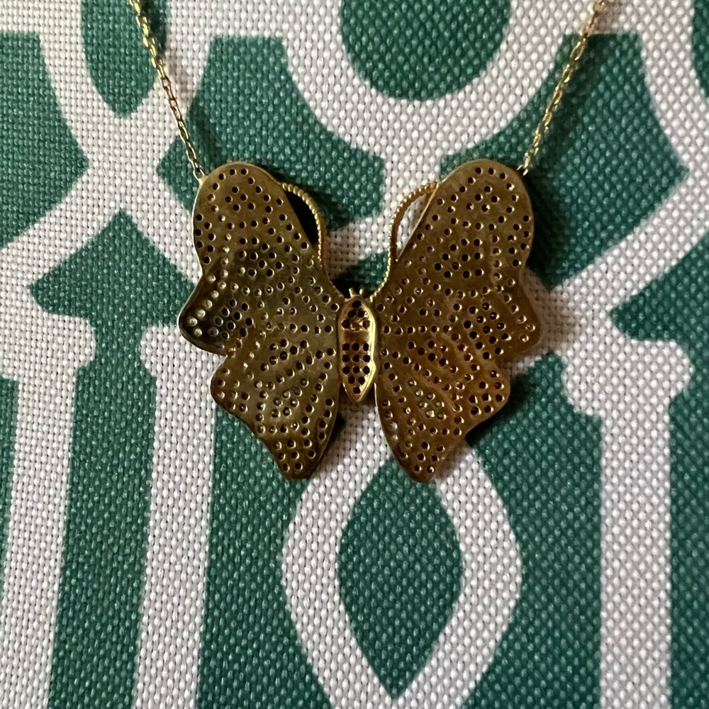 Butterfly Necklace with Boho Beaded earrings - Picture 3 of 10
